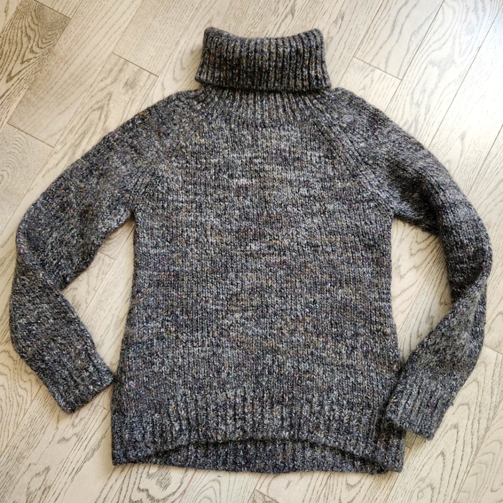 WILFRED FREE WOOL ALPACA BLEND TURTLENECK SWEATER Small